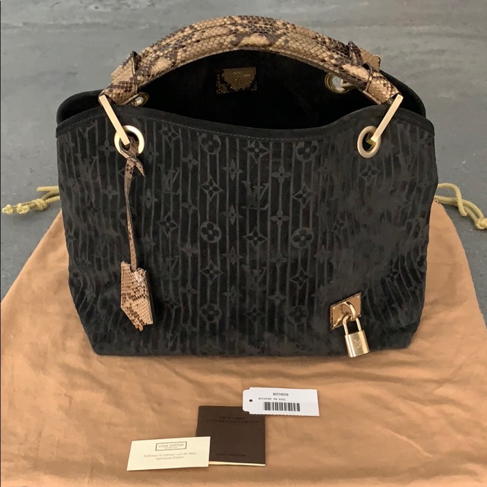 LOUIS VUITTON WHISPER KHOL MONOGRAM TOTE
